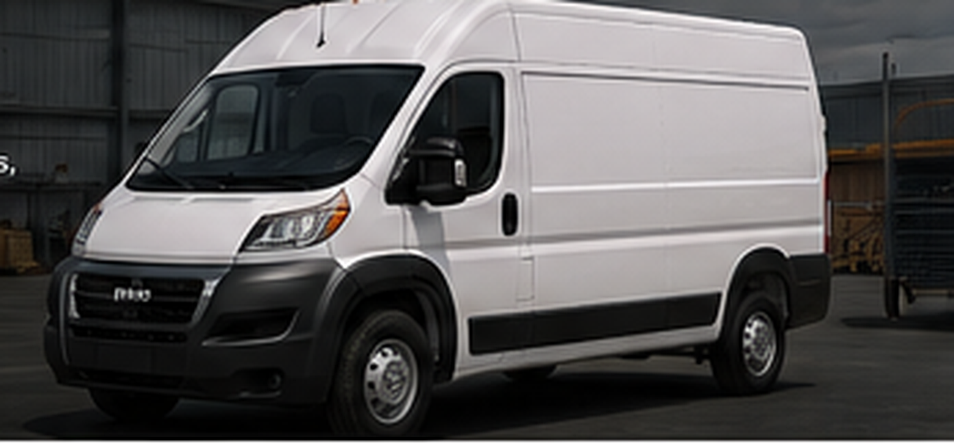 High-roof commercial work van